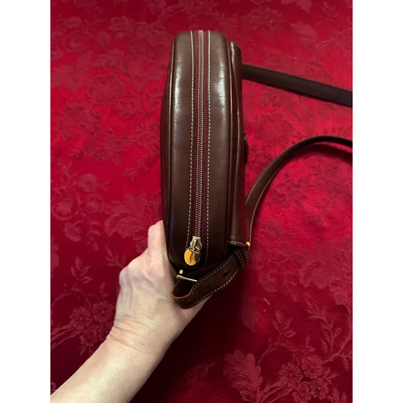 Cartier Bordeaux Leather Crossbody Bag - Picture 9 of 13